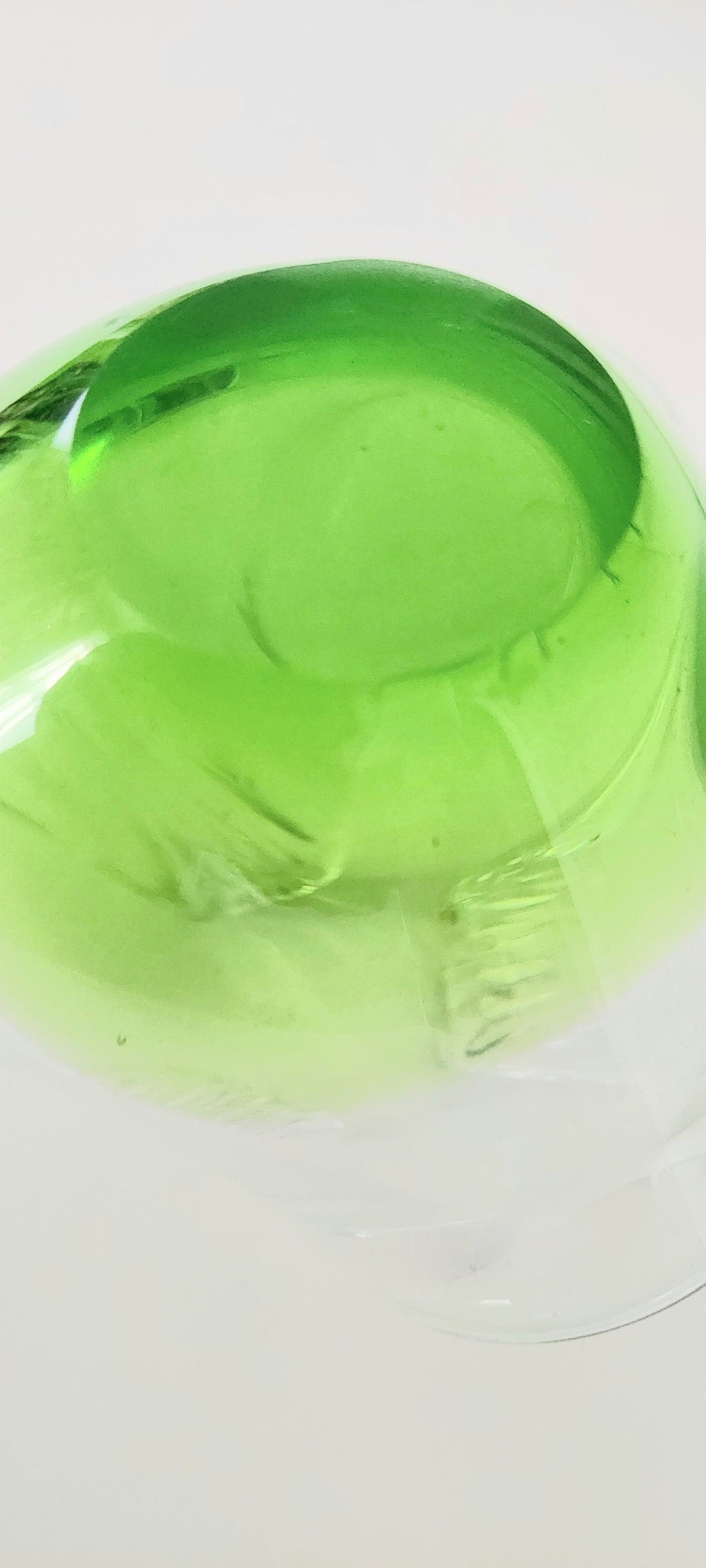 Vintage Mid-Century Italian Murano Blown Art Glass Green 1960s Sculpture