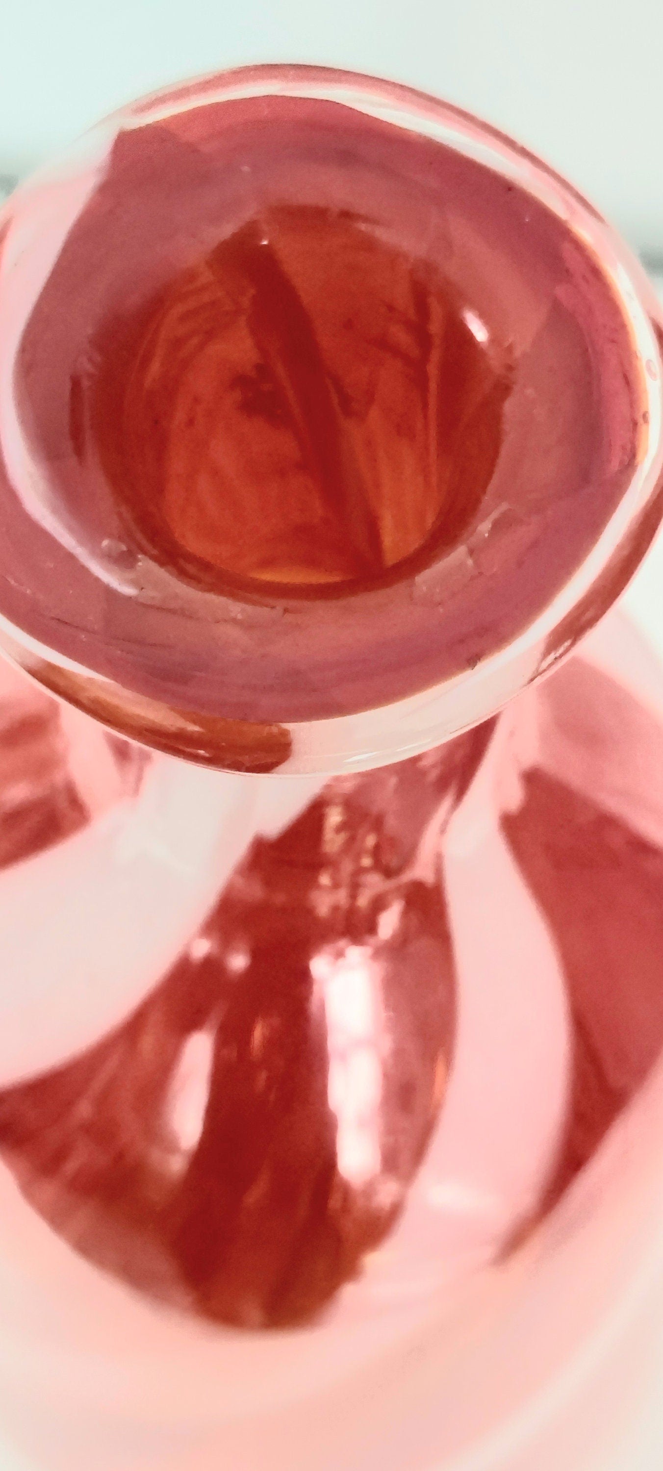 Vintage Candy Cane Striped Art Glass Vase: Italian Empoli MCM Decor