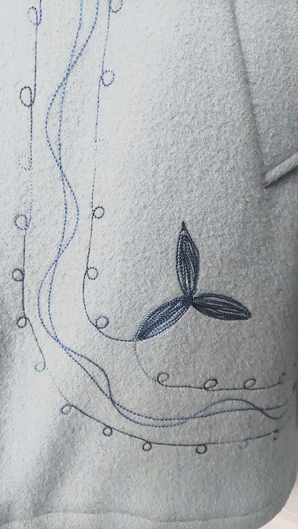 1970s Hudson's Bay Pure Virgin Wool Embroidered Hooded Winter Coat