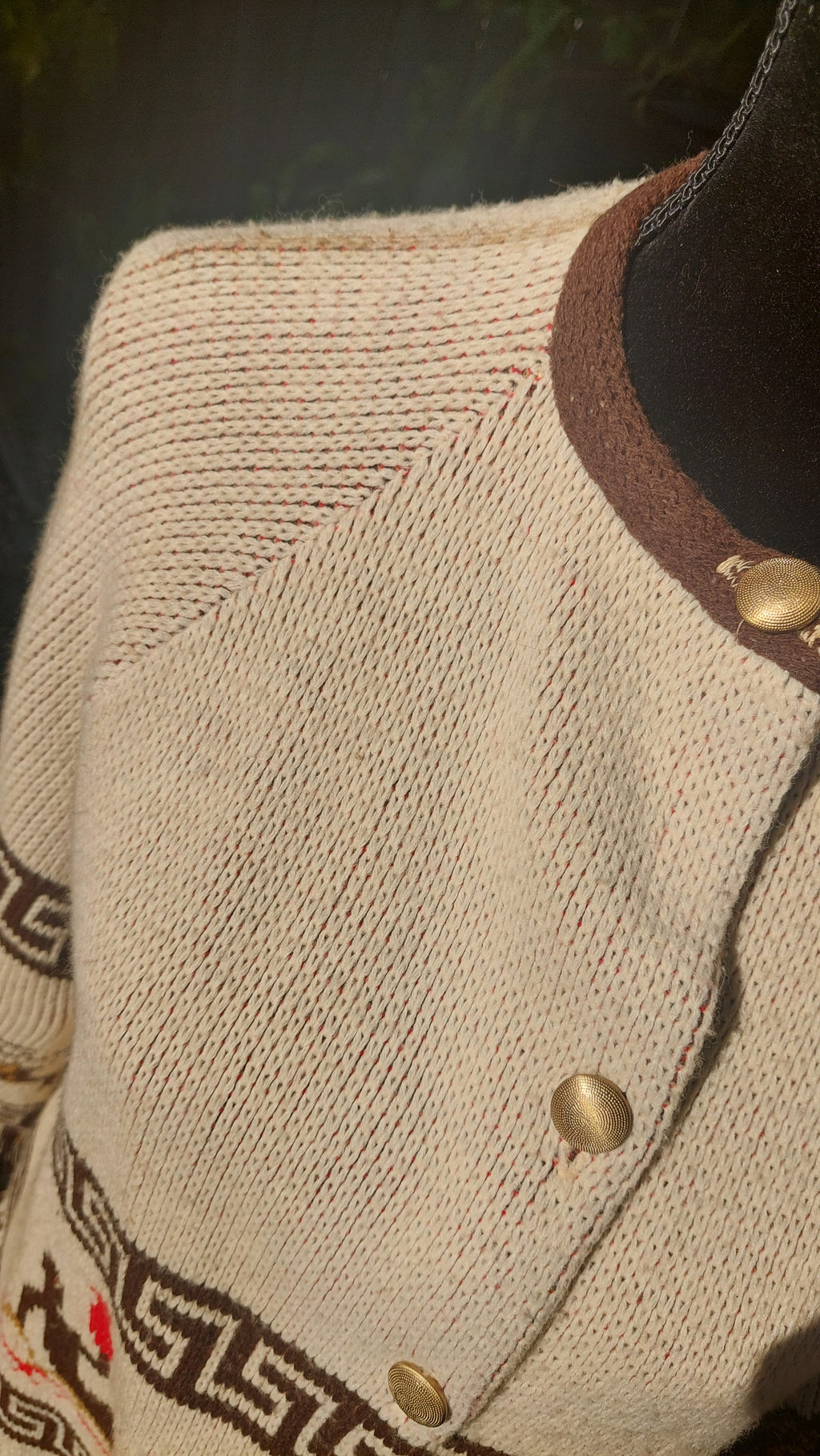 1970s Carol Brent Zodiac Astrology Montgomery Ward Acrylic Knit Fringe Cape Boho Poncho Sweater