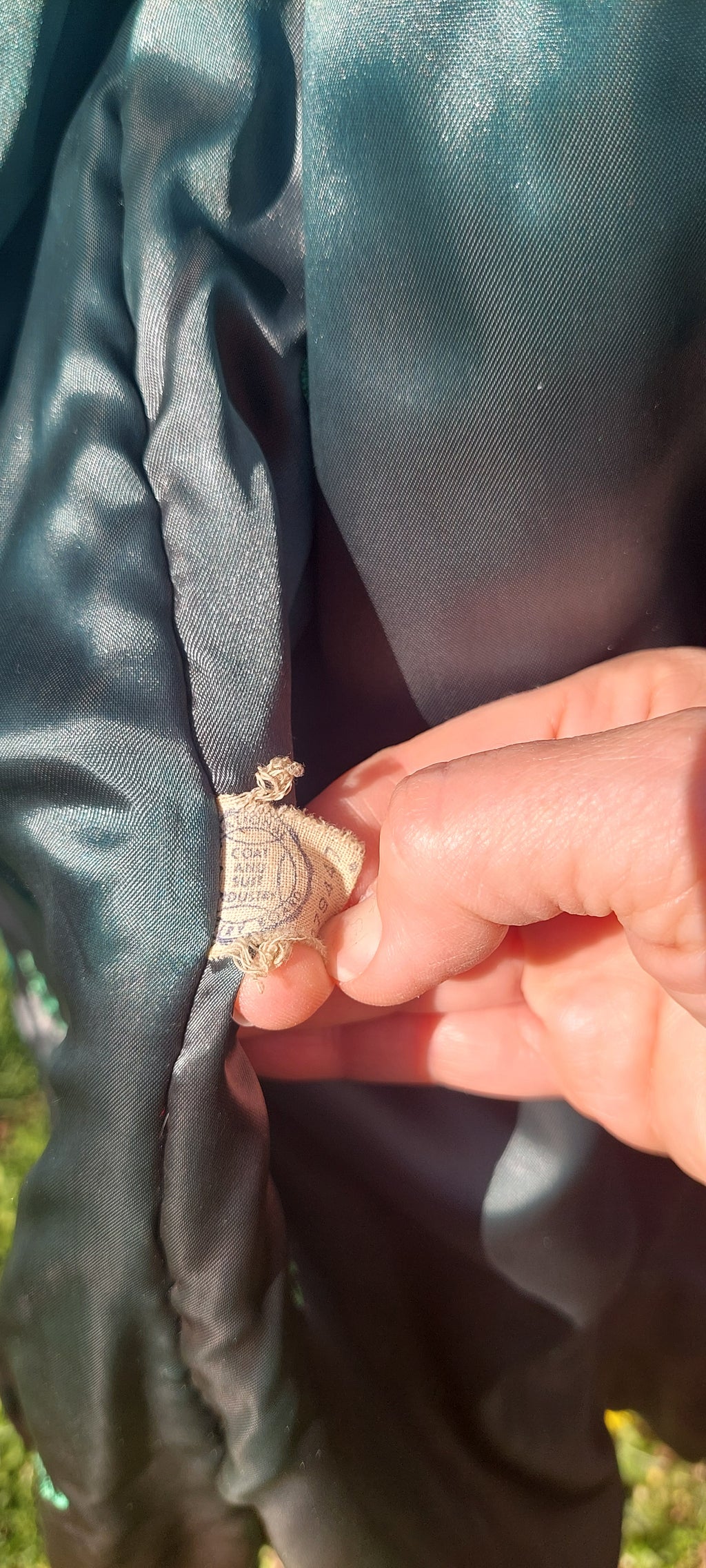 Vintage Mid-Century Emerald Green Wool Swing Coat with Brown Faux Fur Collar