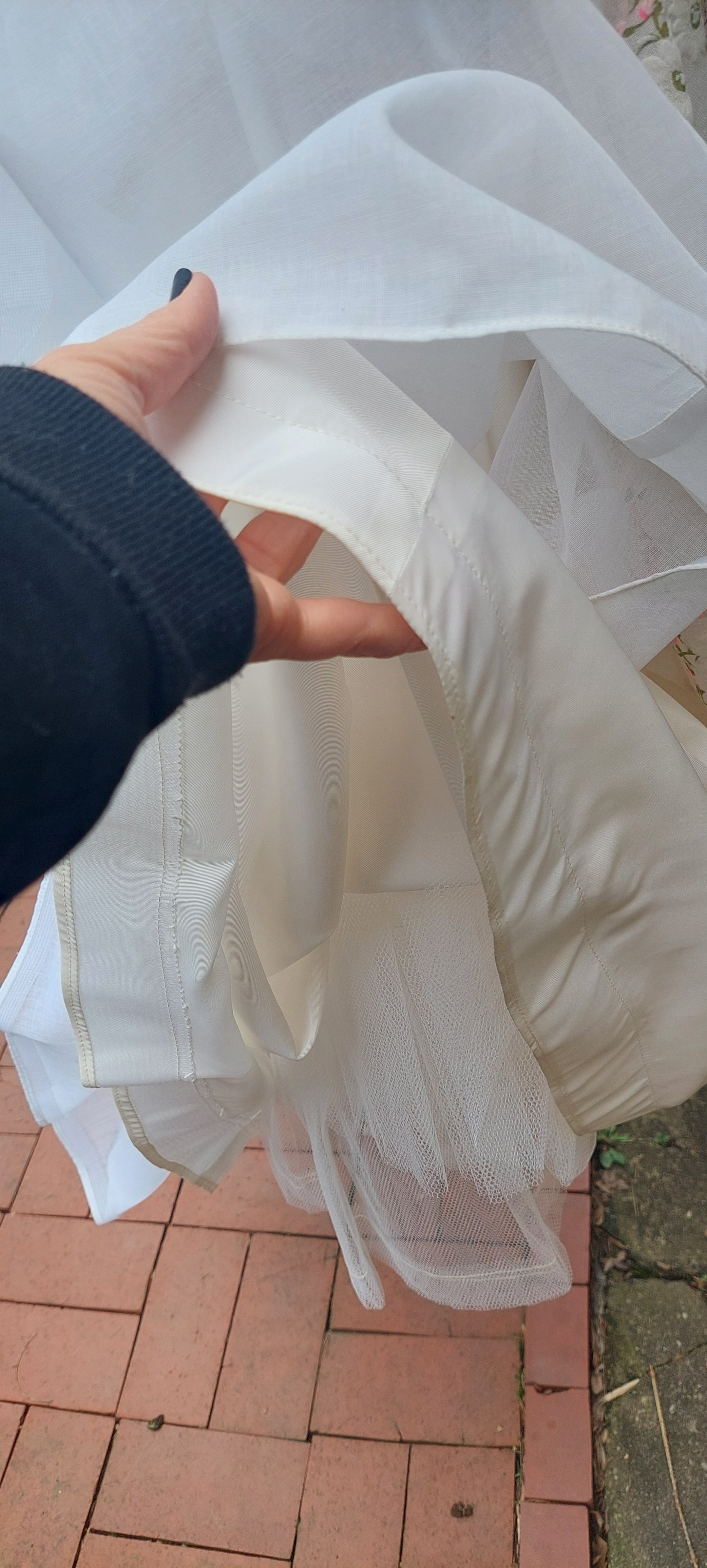 1970s Emma Domb Prairie Dress  2-Piece Boho Maxi Gown with Ruffled Pinafore