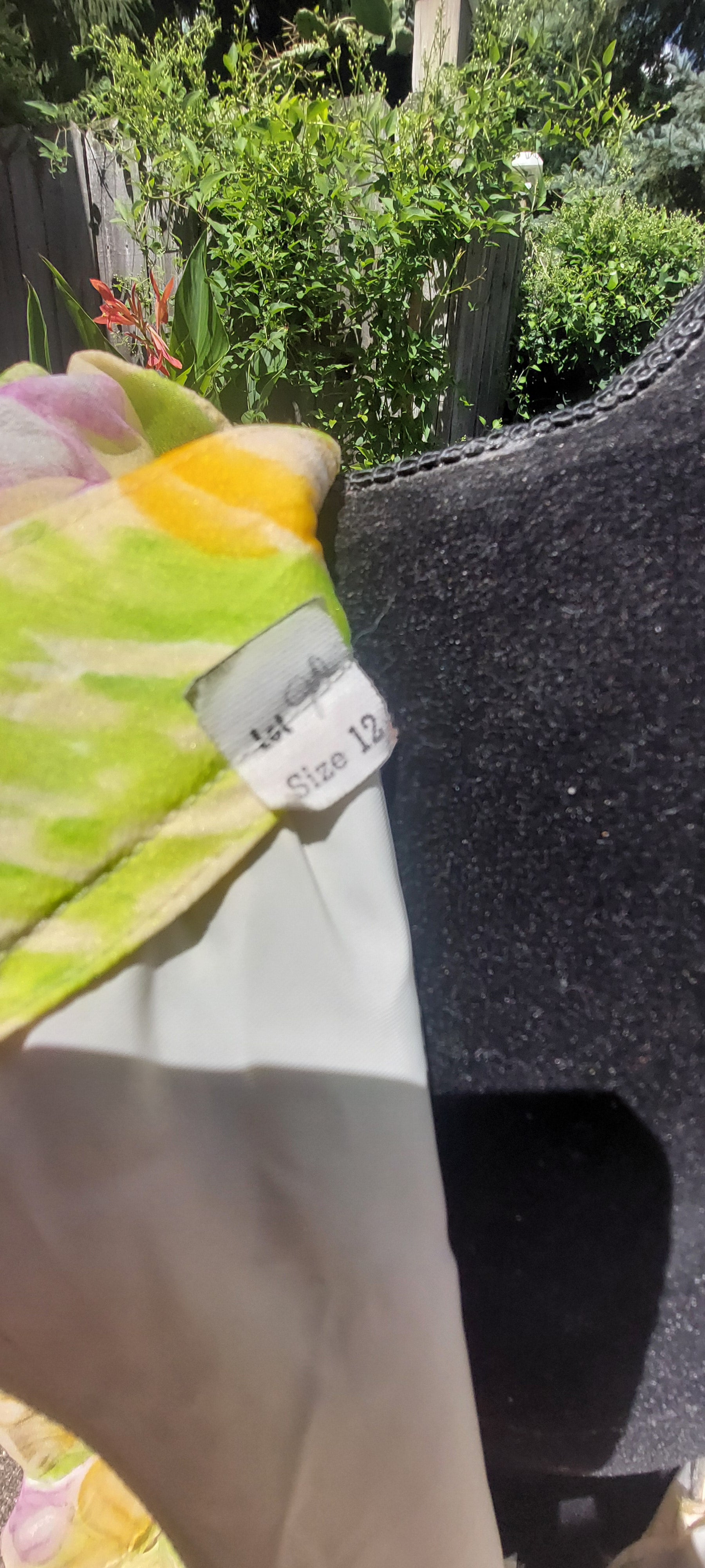 1960s Nylon Custom Made Ruffled Flower Power Floral Lined Maxi Dress